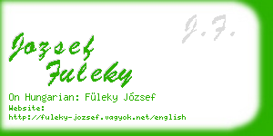 jozsef fuleky business card